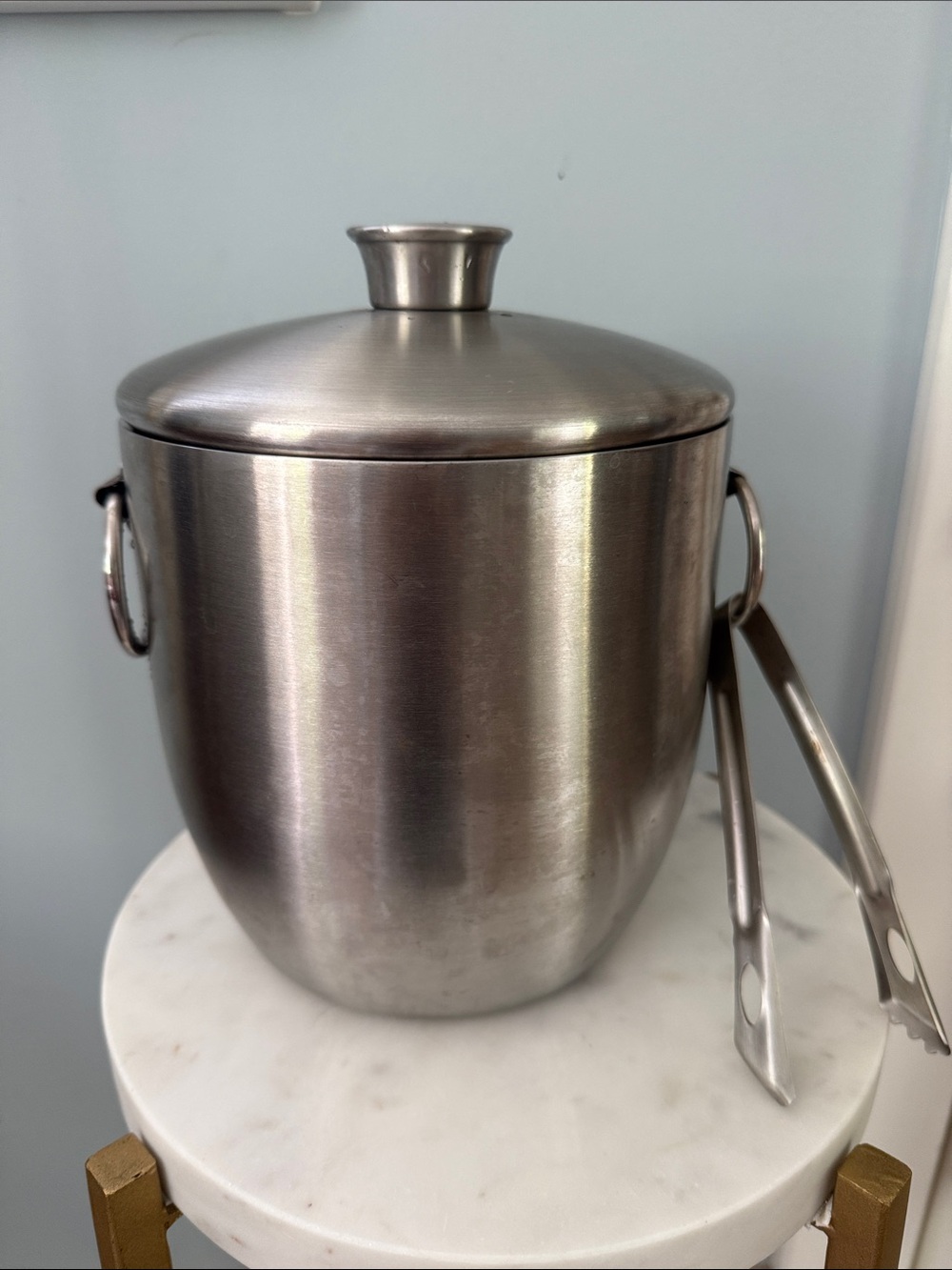 Target Stainless Steel Ice Bucket with Tongs - Silver